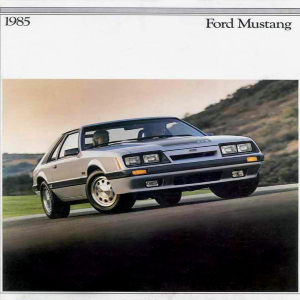 free 1985 ford mustang sales brochures