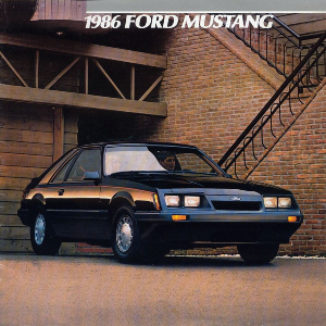 free 1986 ford mustang sales brochures