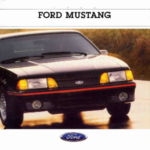 free 1988 ford mustang sales brochures