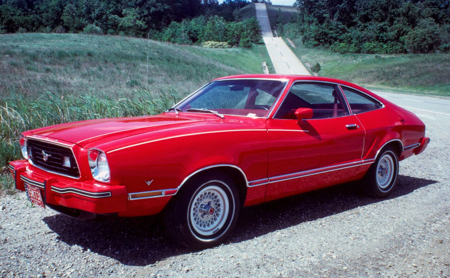 Bright Red 1974 Ford Mustang