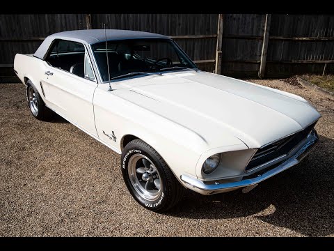 Wimbledon White 1968 Ford Mustang