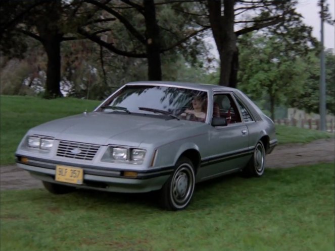 Light Academy Blue Glow 1983 Ford Mustang