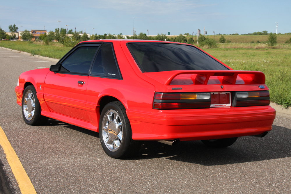 Vibrant Red 1993 Ford Mustang