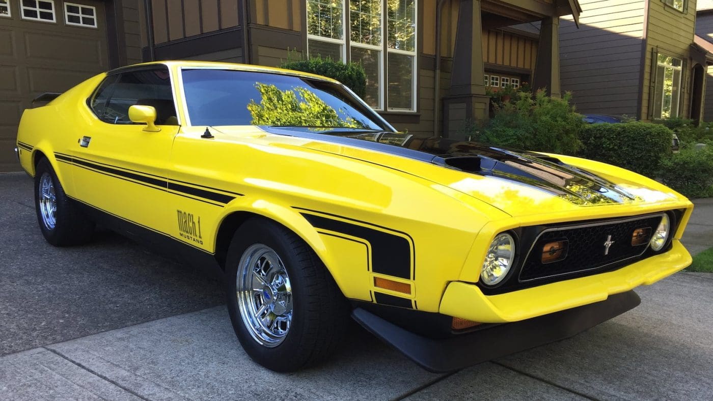 Medium Bright Yellow 1971 Ford Mustang