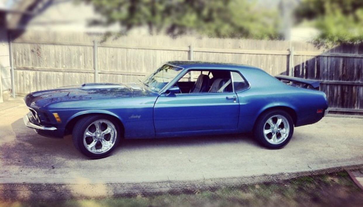 Bright Blue 1972 Ford Mustang