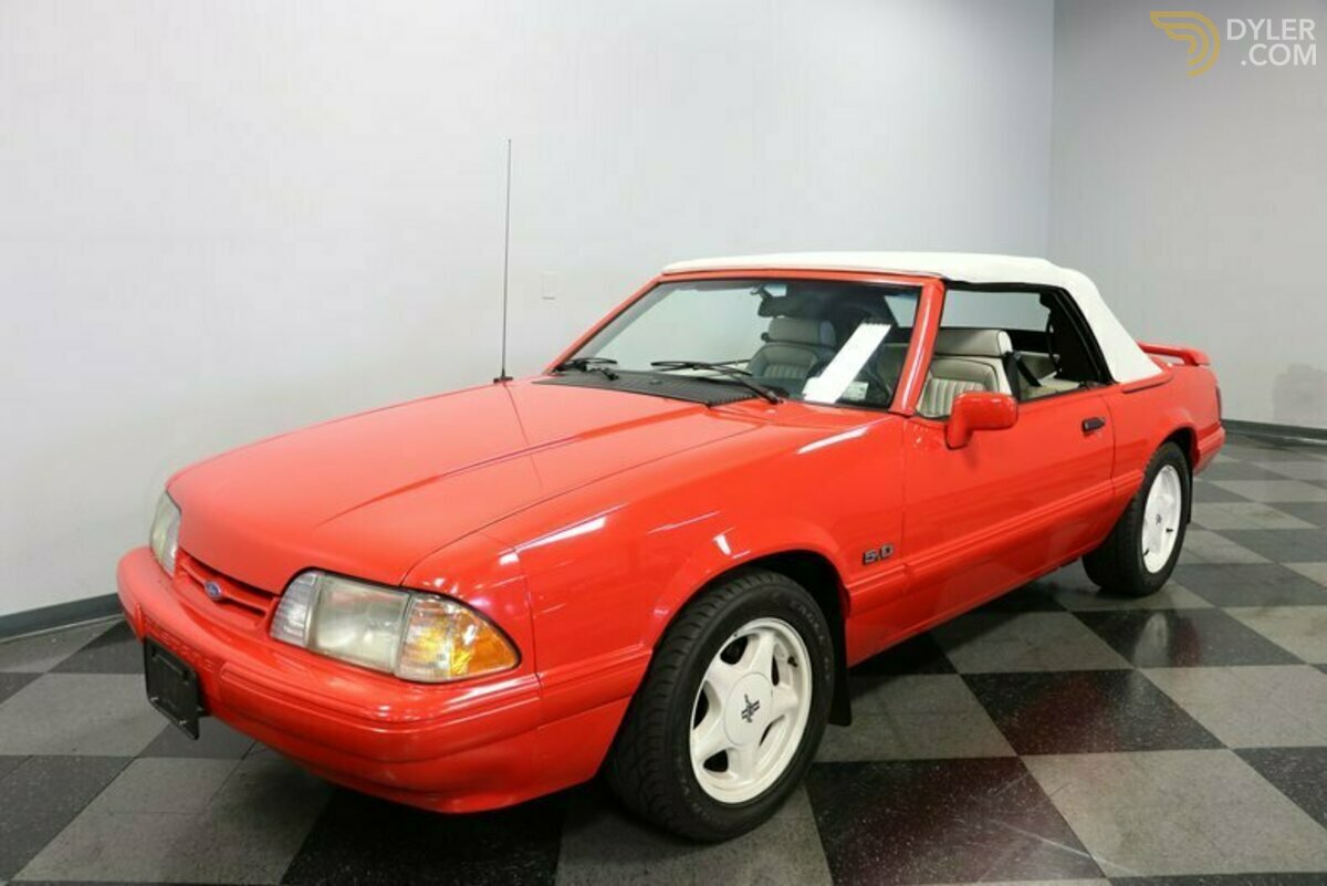 Bright Red 1992 Ford Mustang