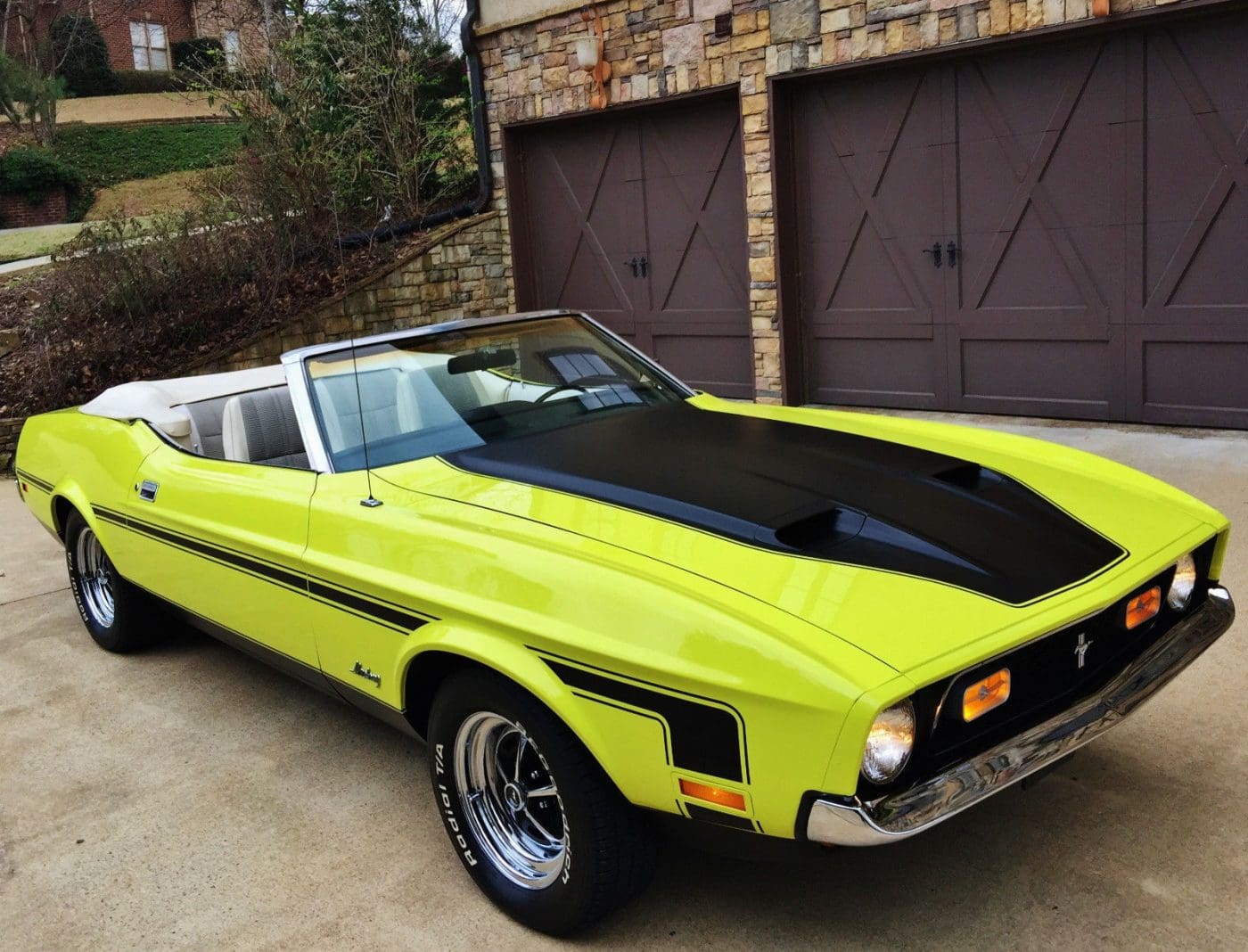 Bright Lime 1972 Ford Mustang