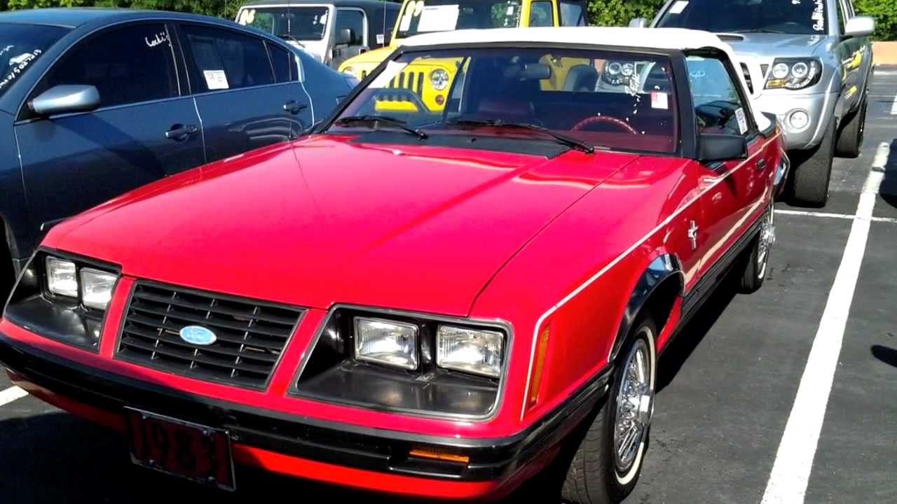Medium Red 1983 Ford Mustang