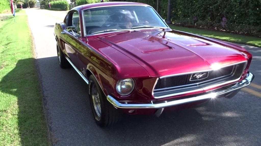 Candy Apple Red 1968 Ford Mustang