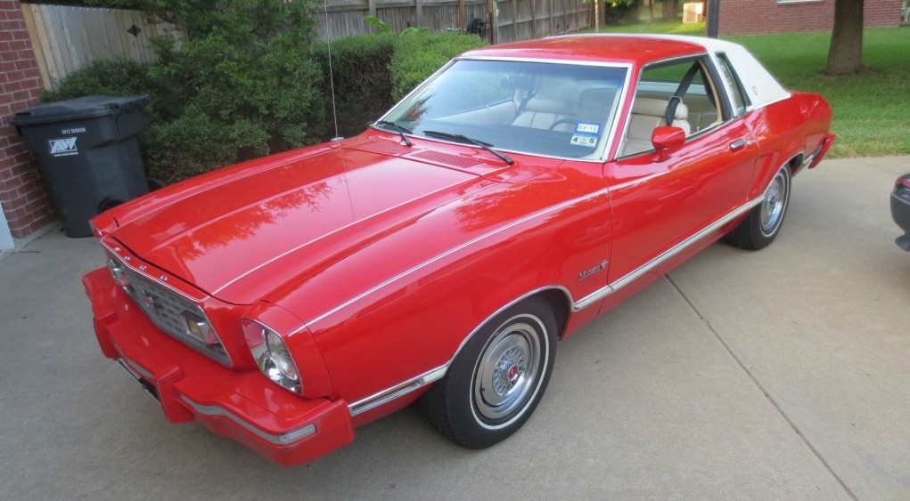 Dark Red 1975 Ford Mustang