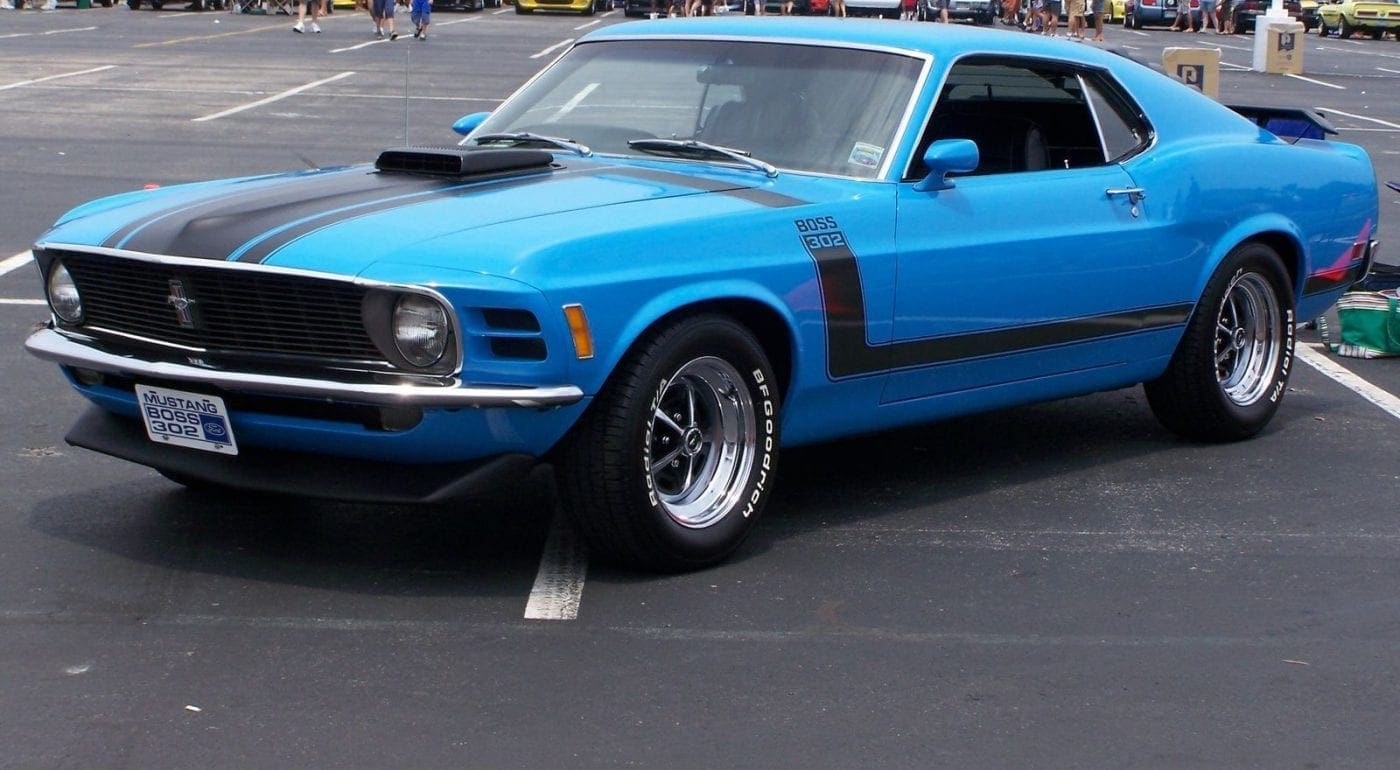 Bright Blue (Light Grabber Blue) 1974 Ford Mustang