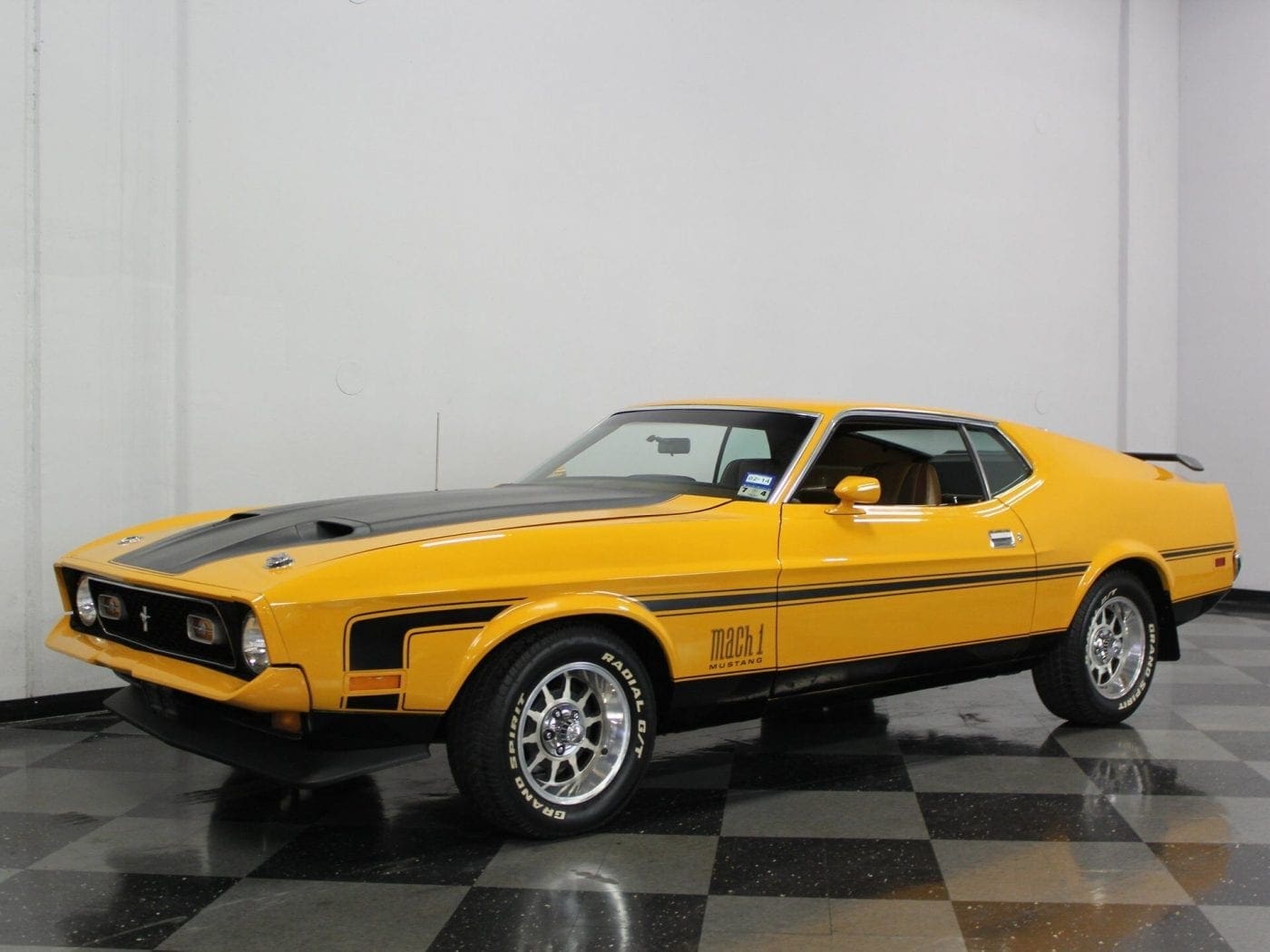 Medium Bright Yellow 1973 Ford Mustang
