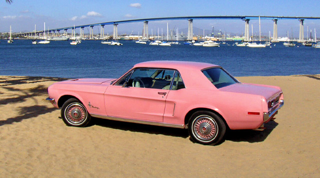 Caribbean Coral 1968 Ford Mustang