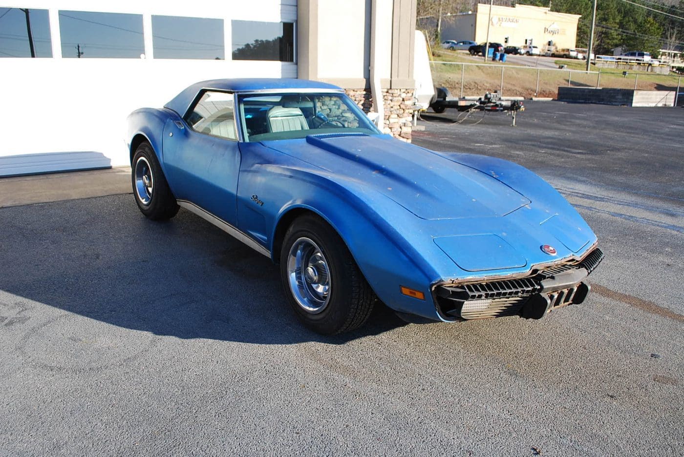 Bright Blue 1975 Ford Mustang