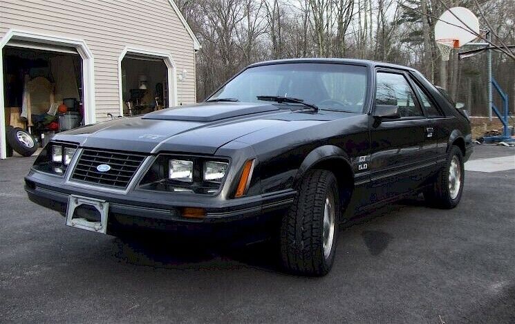 Black 1983 Ford Mustang
