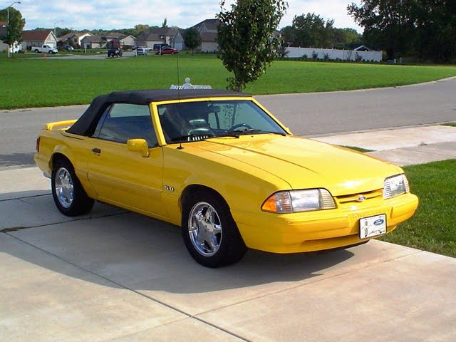 Canary Yellow 1993 Ford Mustang