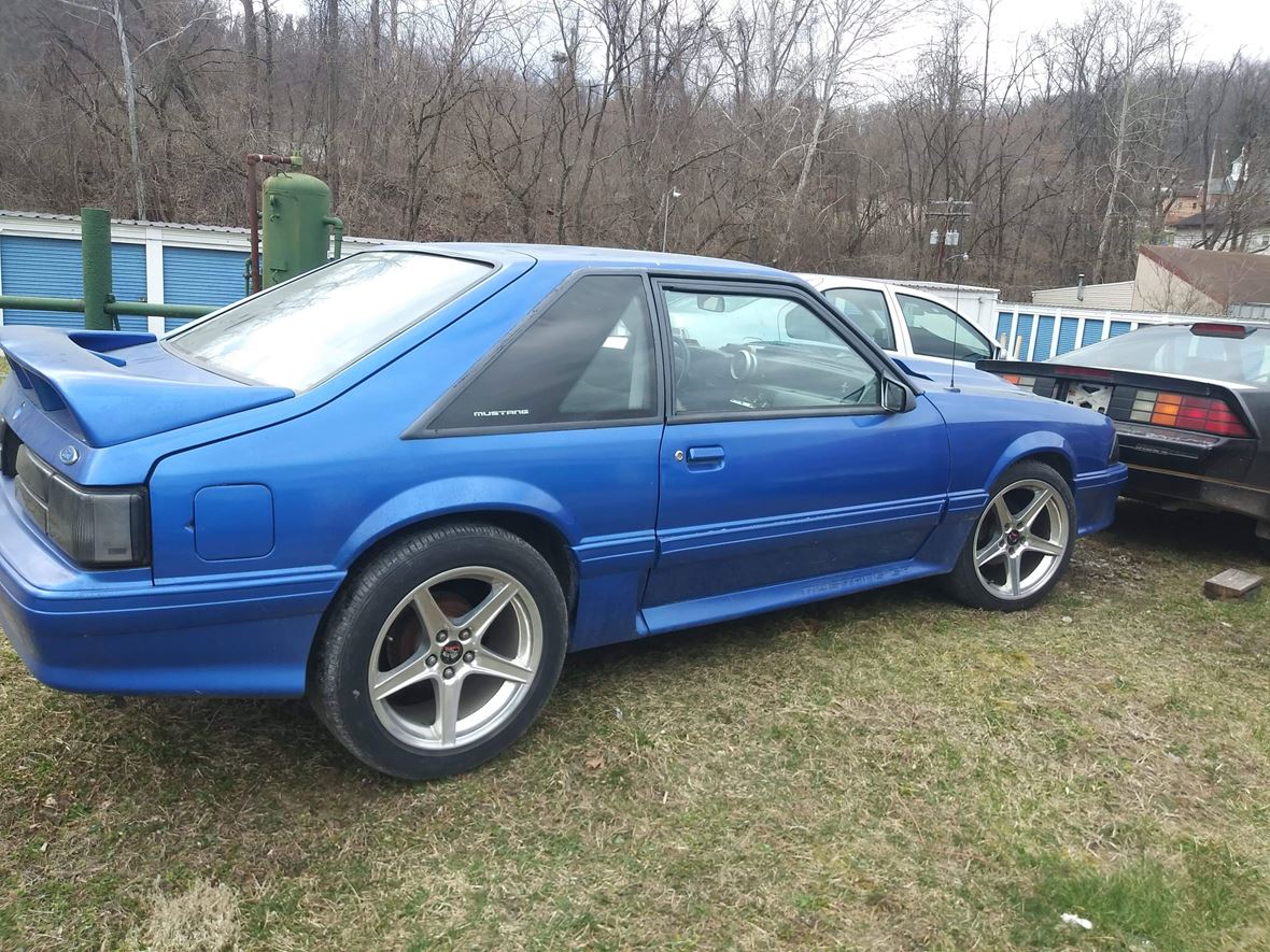 Twilight Blue 1991 Ford Mustang