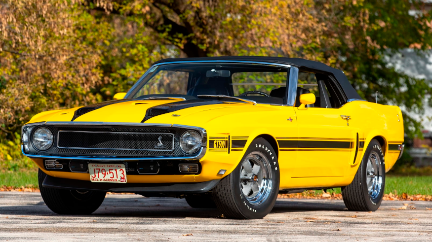 Bright Yellow 1969 Ford Mustang