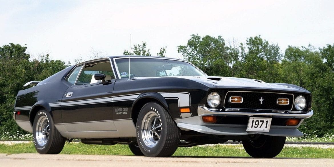 Black 1971 Mustang Boss 351