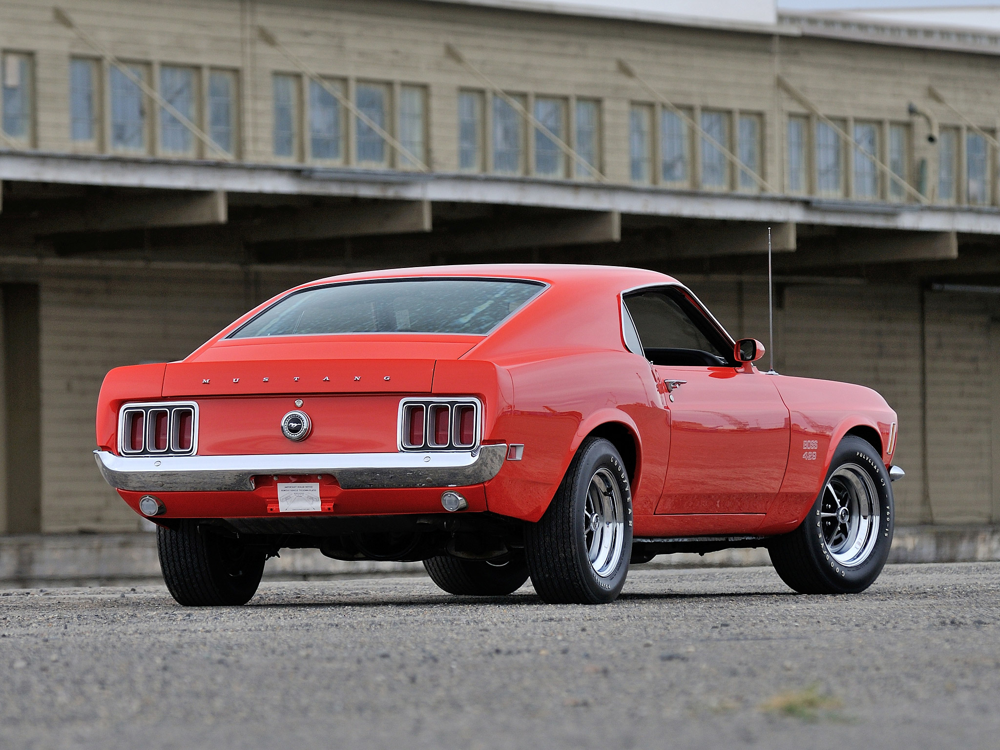 Rear View 1970 Mustang 429