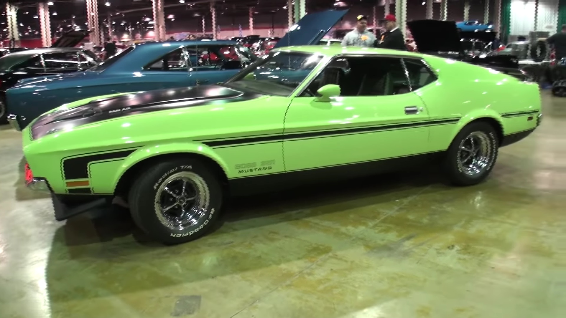 Video: 1971 Ford Mustang Boss 351 In Grabber Lime Paint