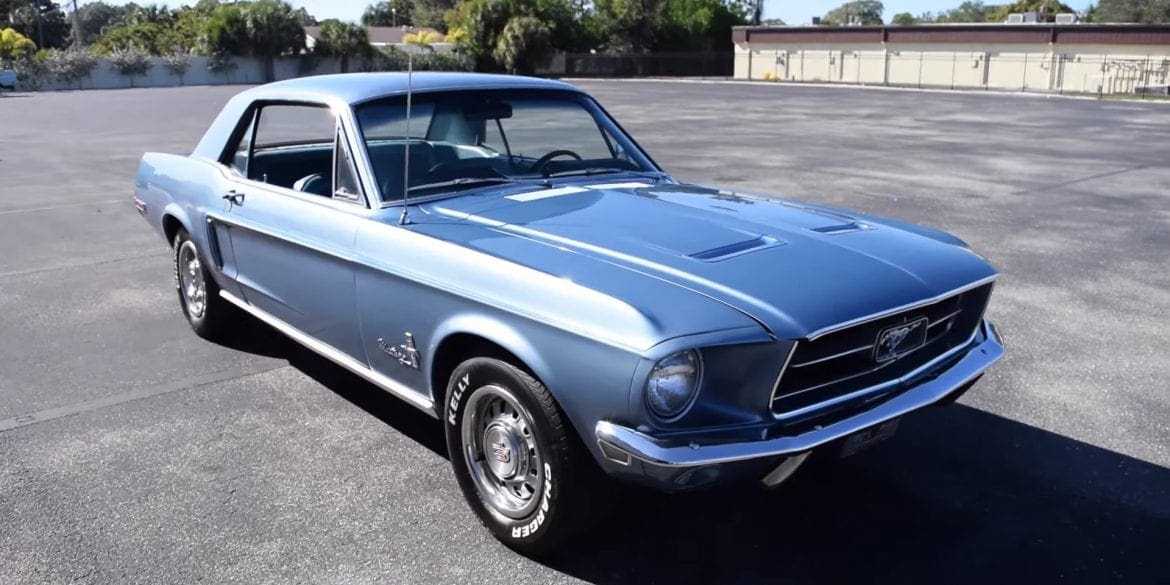 1968 Ford Mustang In Brittany Blue Walk Around + Engine Start