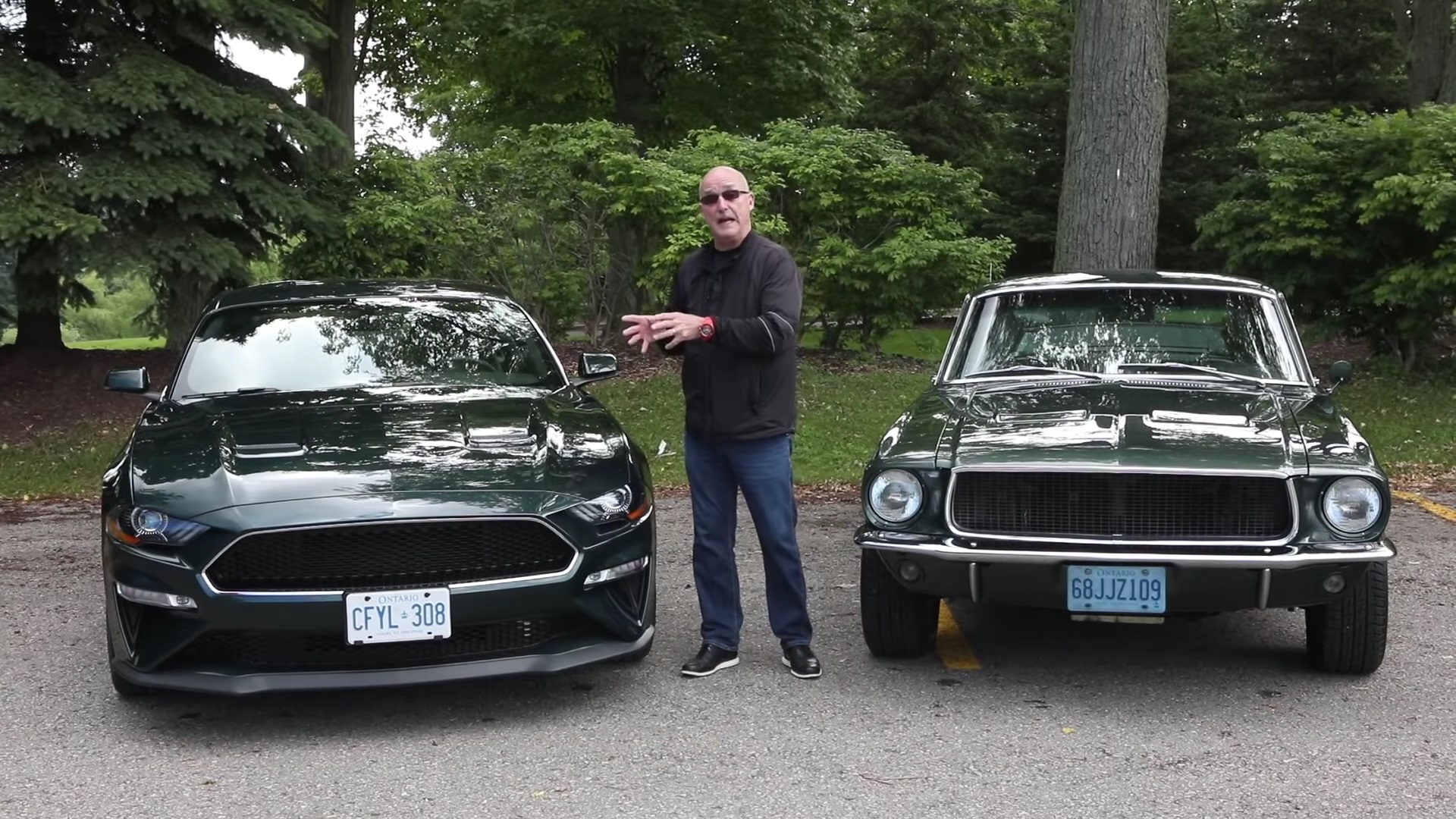 1968 Ford Mustang Bullit vs 2019 Mustang Bullit Comparison Video