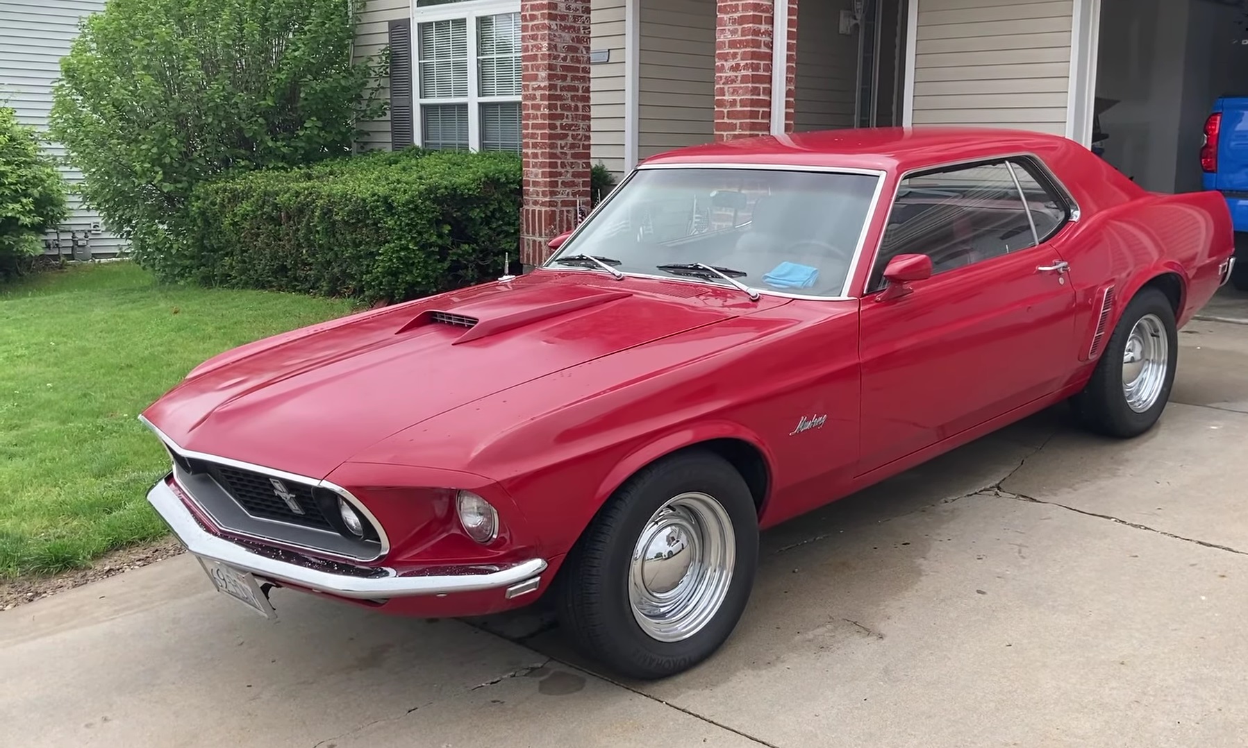 Close Look At A 1969 Ford Mustang