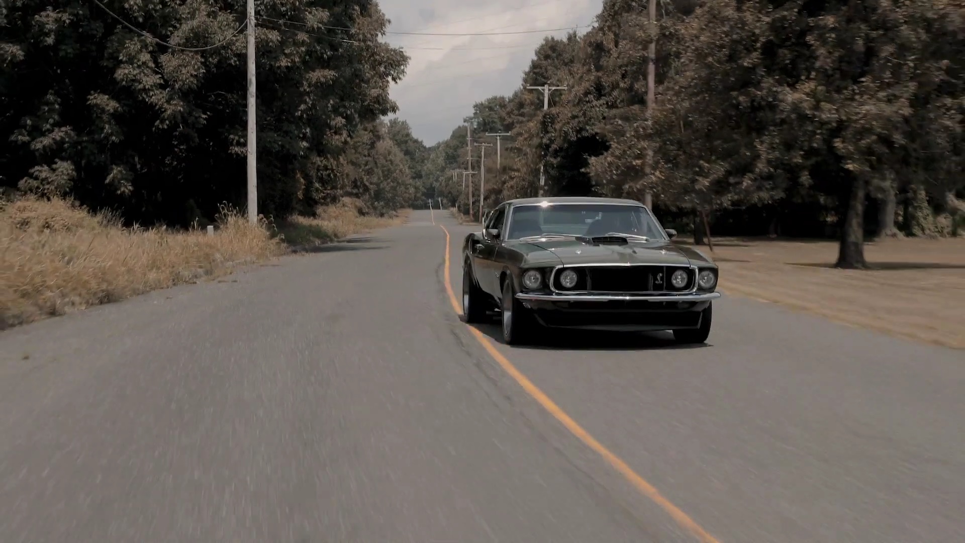 Cruising In A 1969 Ford Mustang GT Fastback