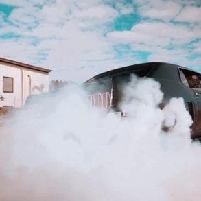 1969 Ford Mustang Burning Some Serious Rubber