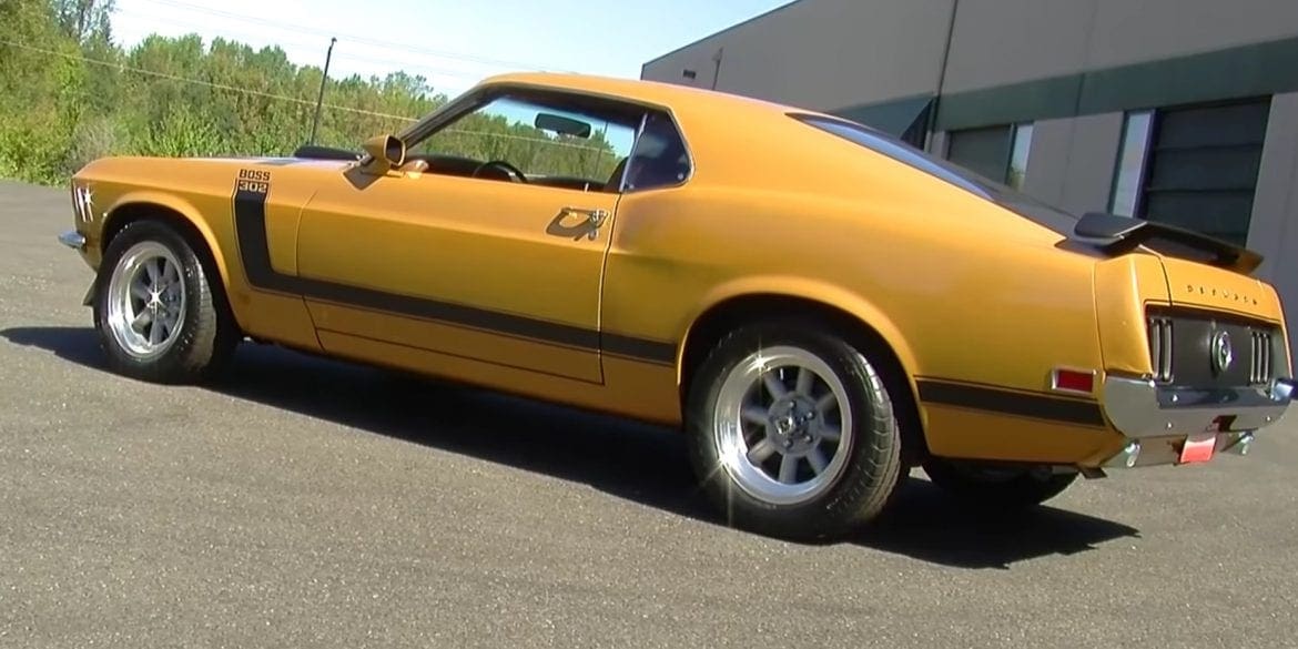 Video: Closer Look At A Metallic Gold 1970 Ford Mustang Boss 302