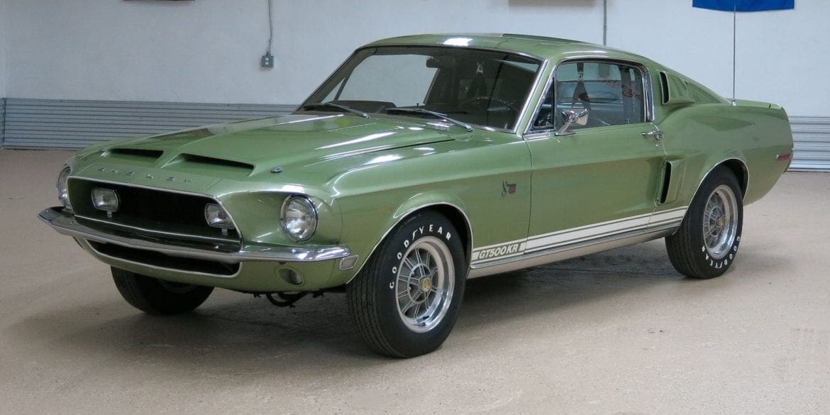 Green 1968 Shelby GT500