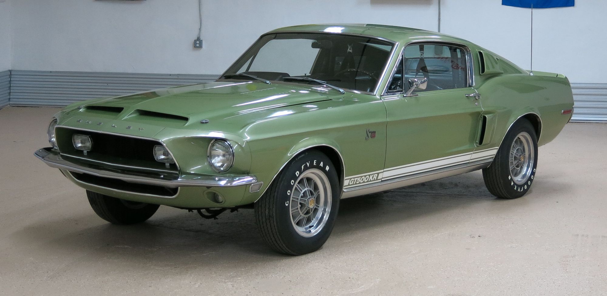 Green 1968 Shelby GT500