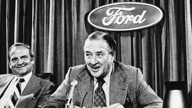 Henry Ford II fires Lee Iacocca on July 13, 1978. Iacocca joins the Chrysler Corporation in November of that same year.