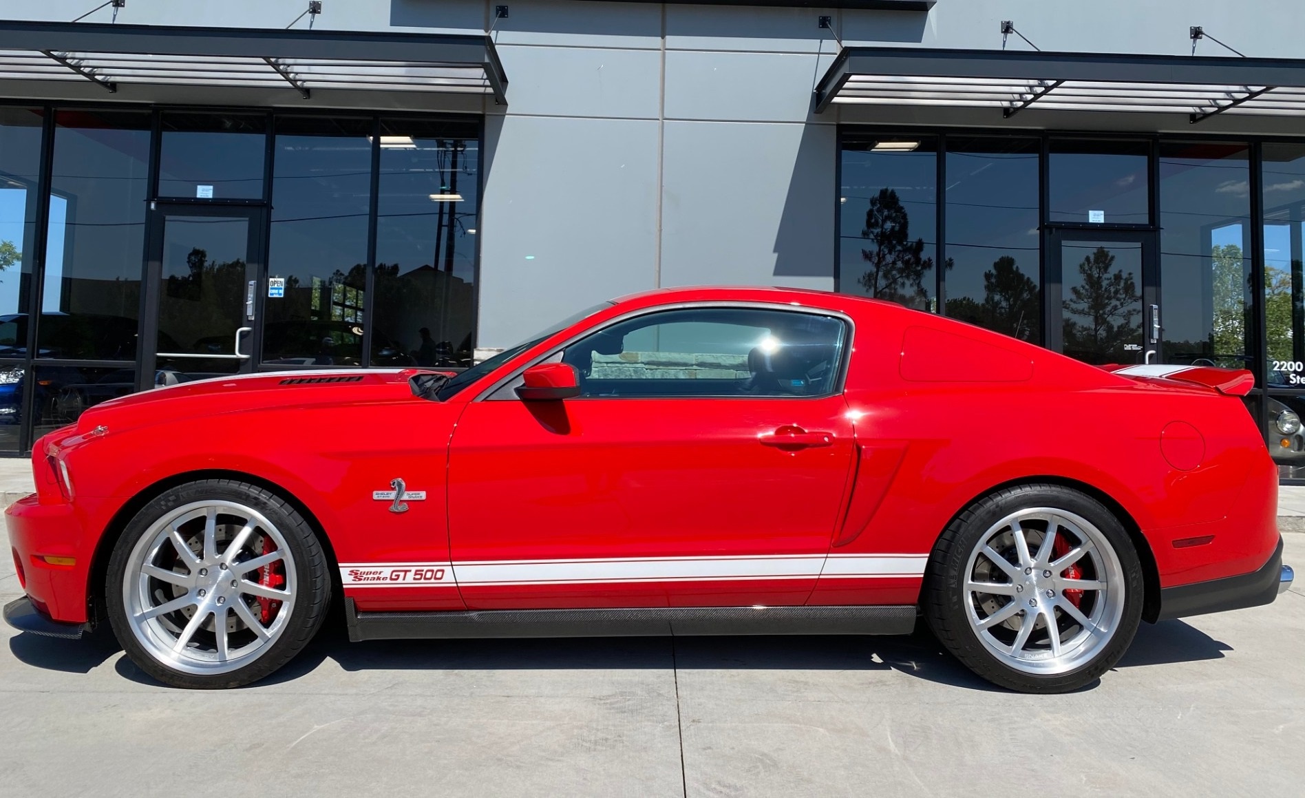 Red 2012 Shelby GT500 Super Snake