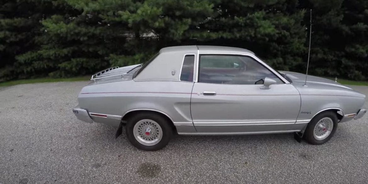 Video: 1975 Ford Mustang II Silver Ghia Edition Walkaround
