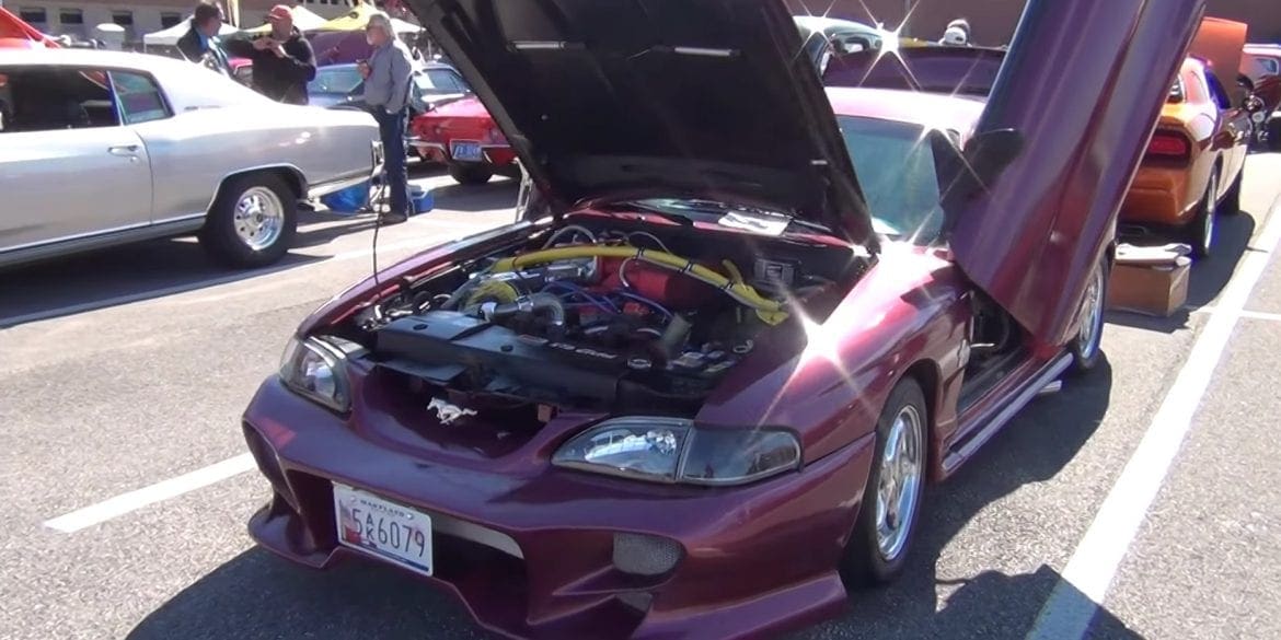 Video: Incredibly Gorgeous 1994 Ford Mustang With Lambo Doors