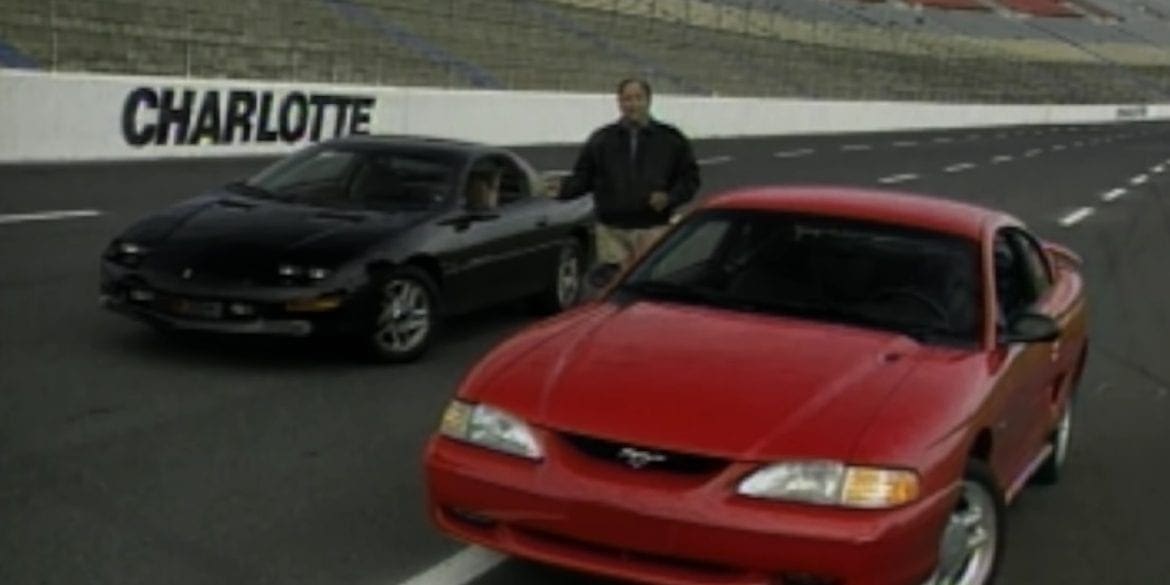 Video: 1994 Ford Mustang GT vs Camaro Z-28 Retro Review