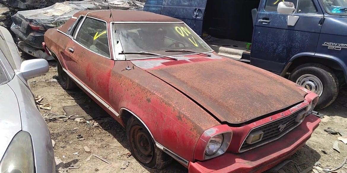 Video: 1978 Ford Mustang II Ghia Found In A Junk Yard