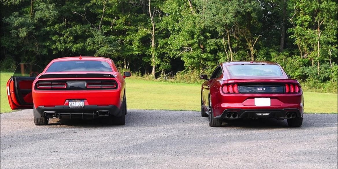 Video: 2019 Ford Mustang GT vs Dodge Challenger ScatPack