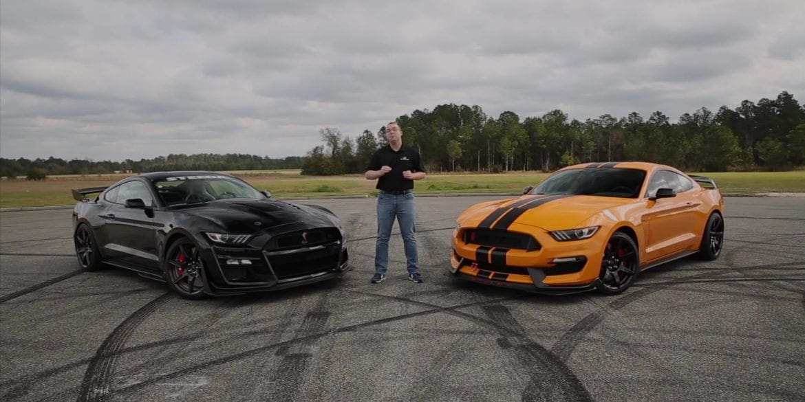 Video: 2019 Ford Mustang Shelby GT350R vs 2020 Shelby GT500 - Comparison & Driving Impressions!