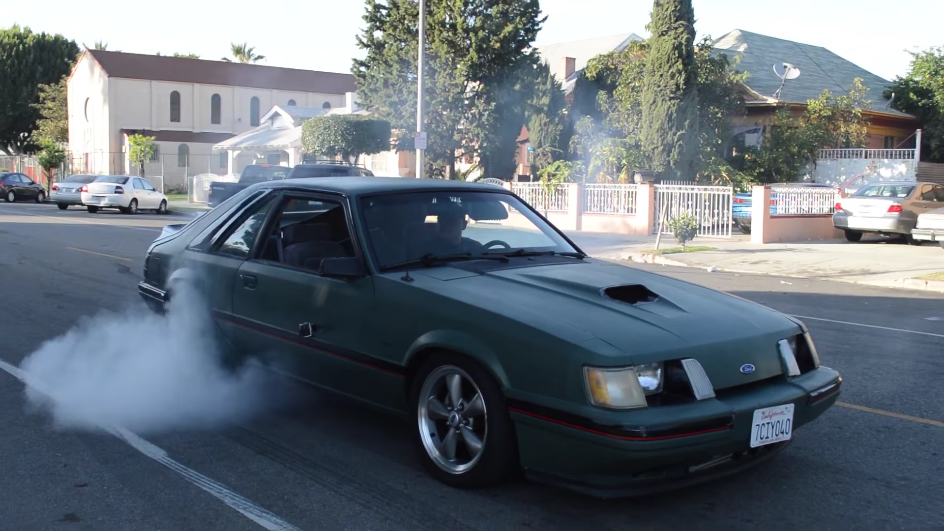 Video: 1984 Ford Mustang SVO Burnout