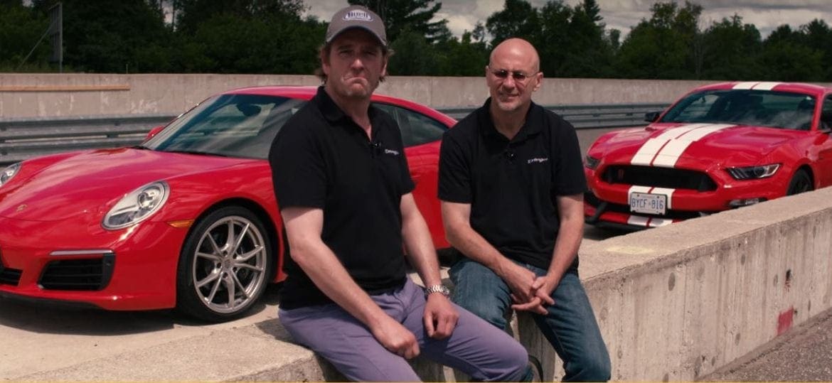 Video: 2016 Ford Mustang Shelby GT350 vs. Porsche 911 Carrera - Track Test