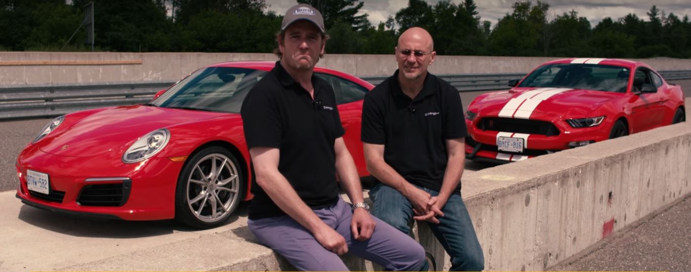 Video: 2016 Ford Mustang Shelby GT350 vs. Porsche 911 Carrera - Track Test