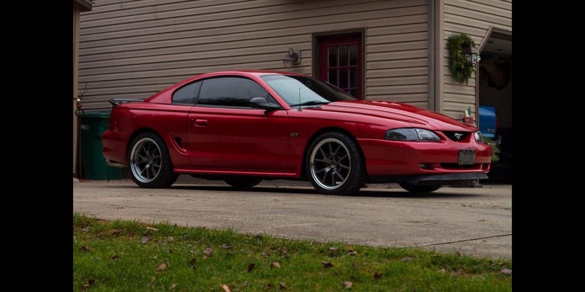 Video: Sleek 1997 Ford Mustang With New Hood & Paint Walkaround