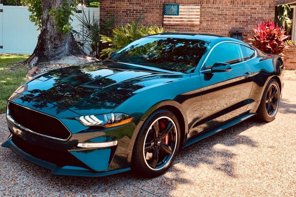 Mustang Parked outside