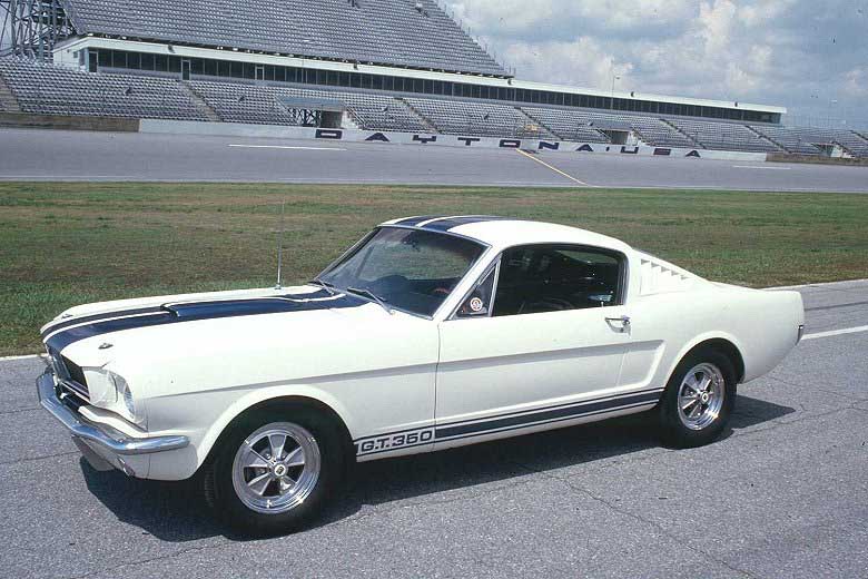White 1965 Shelby GT350 Mustang