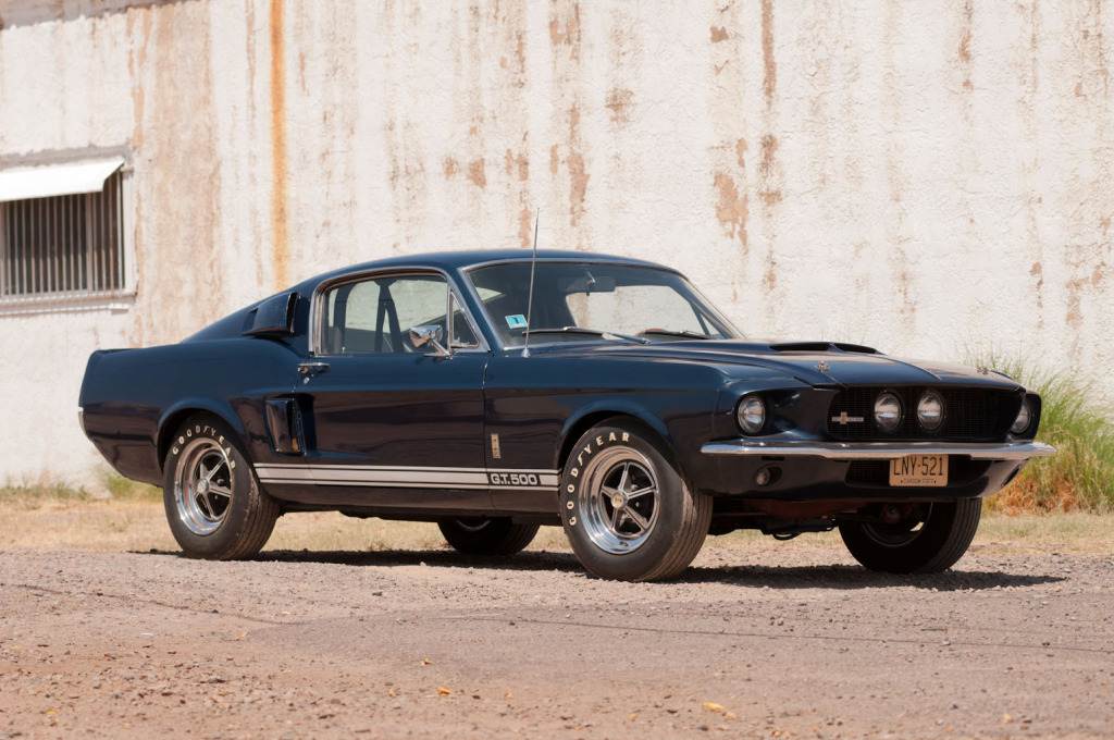 Black 1967 Shelby GT500 Mustang