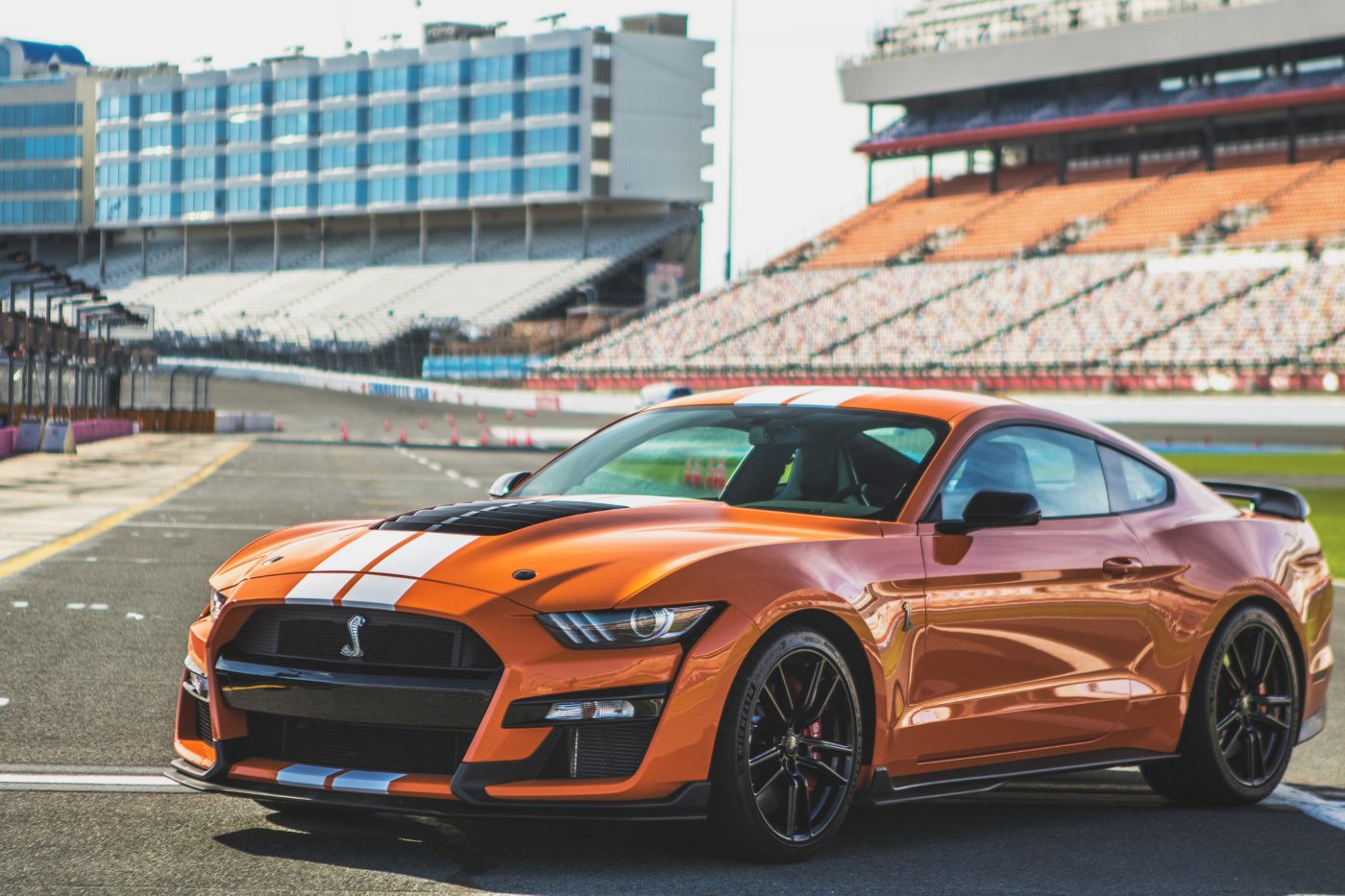 Orange 2021 Ford Mustang GT500