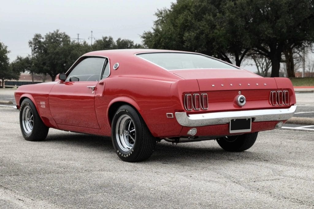 1969 Ford Mustang Boss 429 three-qaurters rear